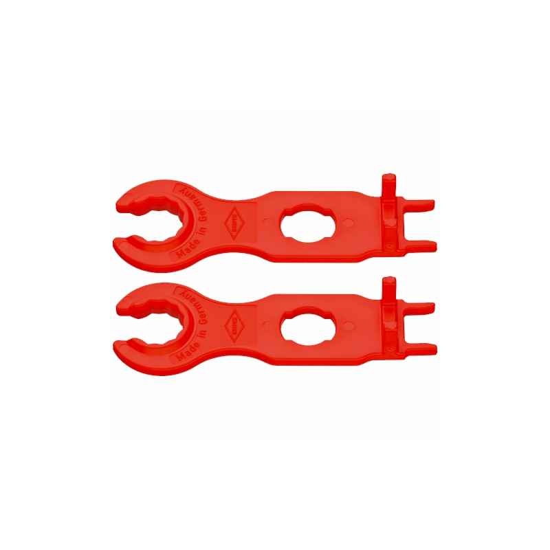 Hilka Jeu De 2 Clés à Sangle - Outil Flexible Pour Dévisser Et Serrer Les Objets Difficiles - Rouge Et Noir