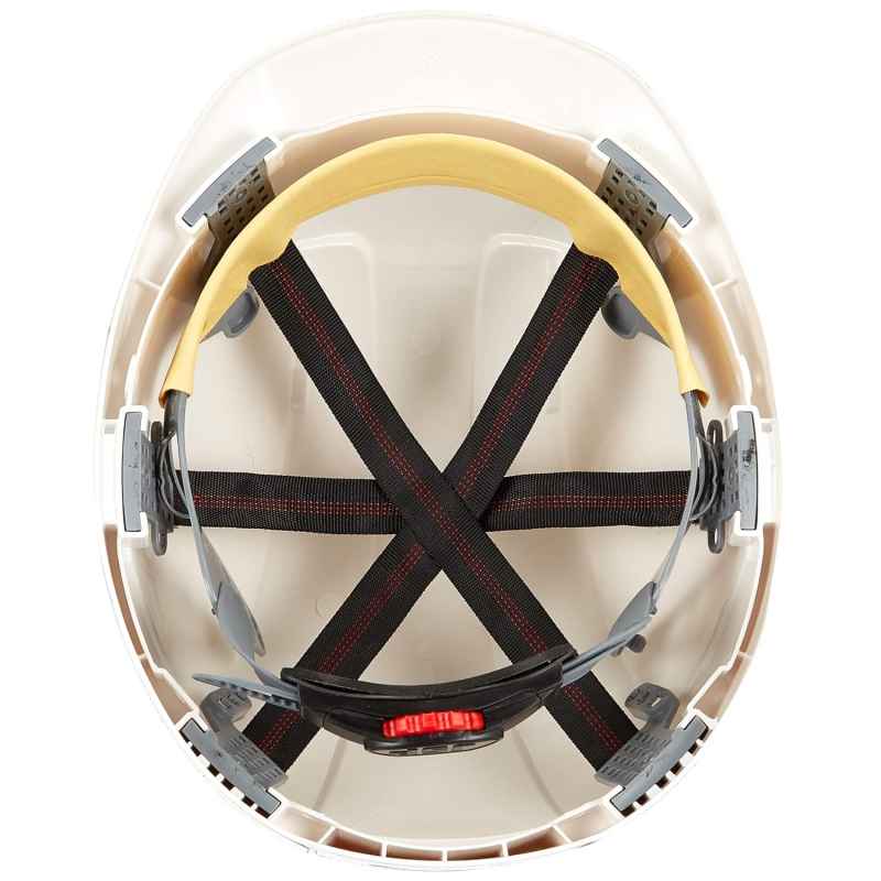 Casque De Sécurité JSP EVOLUTION CR2 - Suspension à Roue Cliquet 6 Points, Décalcomanies Réfléchissantes - Blanc