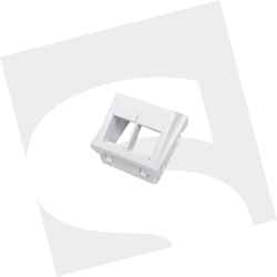 Plastron RJ 45x45 mm double...